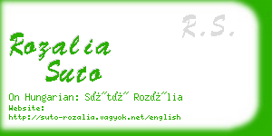 rozalia suto business card